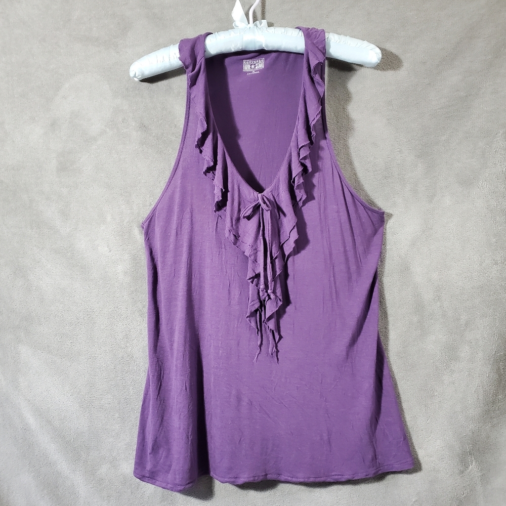 Converse One Star Ruffled Tank Top Purple Size M